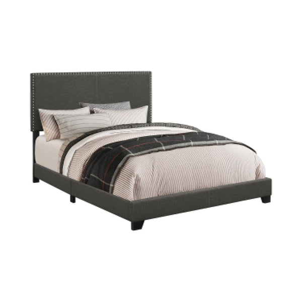 Charcoal Upholstered Eastern King Bed