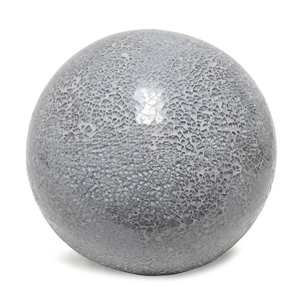 Stone Globe Gray Table Lamp